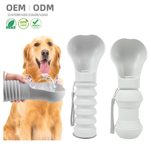 Açık seyahat kamp için taşınabilir silikon katlanabilir köpek su şişesi Pet köpek yavrusu için su sebili dağıtıcı/kediler uydurma besleme - Product Image 2