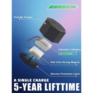 Localizador GPS oculto Findcard Air Tracker con imán para vehículos, localizador inteligente Bluetooth para coches con Apple Find y batería de 5 años - Product Image 5