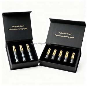 Mini flacon rechargeable pour échantillon de Cologne, petit flacon de parfum <span class=keywords><strong>vide</strong></span> en verre avec atomiseur, flacon de parfum avec coffret en papier de luxe - Product Image 1