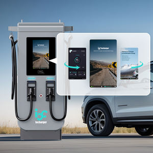 Bornes <span class=keywords><strong>de</strong></span> <span class=keywords><strong>recharge</strong></span> rapide pour véhicules électriques DC 60 kW 120 kW, station <span class=keywords><strong>de</strong></span> <span class=keywords><strong>recharge</strong></span> au sol, V2G, bidirectionnelle, niveau 3 - Product Image 4