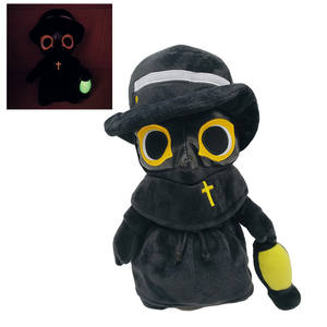Vente en gros de poupées en peluche lumineuses pour Halloween, fantôme lumineux transfrontalier, <span class=keywords><strong>docteur</strong></span> de <span class=keywords><strong>la</strong></span> <span class=keywords><strong>mort</strong></span>, animal en peluche avec bec d'oiseau peste - Product Image 5