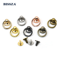 Rivet à tête ronde en métal 8mm/10mm, à visser, pour sacs, téléphones et artisanat