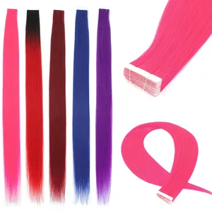 Extensiones de Cabello Sintético Gladys con Cinta Adhesiva, 20 Piezas/26 Pulgadas, Resistentes a Altas Temperaturas, Cabello Sintético Bio, Sin Costuras, para Mujeres - Product Image 1
