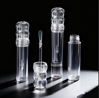 Tube en plastique vide pour cosmétiques, contenant de brillant à lèvres en silicone transparent de 3,5 ml, prix promotionnel, marque privée