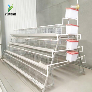 Cage à poules pondeuses automatique de type batterie à 4 niveaux pour 160 poules, pour l'élevage de plus de poulets, à vendre - Product Image 1