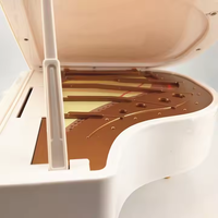 Boîte à musique en plastique grande taille pour piano à queue