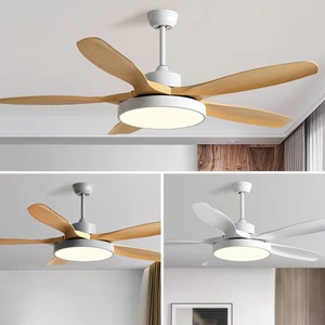 Ventilateur de plafond LED moderne électrique à télécommande, ultra-silencieux, avec moteur DC 5 vitesses, 220V AC - Grande Vente - Product Image 2