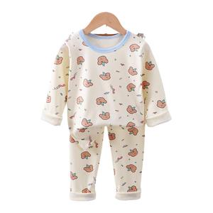 Automne vêtements pour enfants en gros garçons ensemble de vêtements de nuit allemand <span class=keywords><strong>velours</strong></span> pyjamas pantalons maison vêtements pour garçons filles confortable pour - Product Image 5
