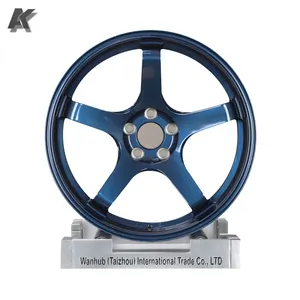 Blauw Gesmede Auto Wielen Sport Custom Velgen Personenauto Wielen Fabriek Groothandel Aluminium China 16 Tot 24 Inch Voor Advan Gt