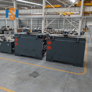 Edelstahl-Induktionsschmelztiegel 500-600kg/h Aluminiumoxid-Schmelzofen mit Pumpenmotor & Lager - Product Image 3