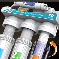 Purificateur d'eau RO à interface universelle, unité commerciale légère, équipement de filtration d'eau pour petites entreprises, magasins de détail, magasins de proximité B