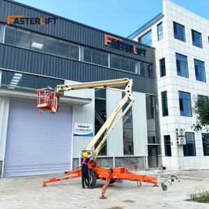 Fasterlift 200kg pemetik ceri truk Aerial kerja <span class=keywords><strong>Platform</strong></span> harga Trailer-mount lipat Boom <span class=keywords><strong>Lift</strong></span> Spider - Product Image 5