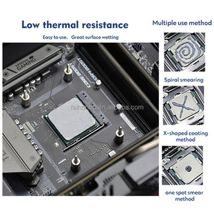 Pâte thermique grise en conserve à haute conductivité thermique 5W, graisse silicone de transfert de chaleur pour radiateur CPU PC - Product Image 4