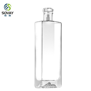 Bottiglia Quadrata da 500ml per <span class=keywords><strong>Whisky</strong></span>, Gin, Vodka, Bottiglia in Vetro per Liquori e Alcolici - Product Image 3