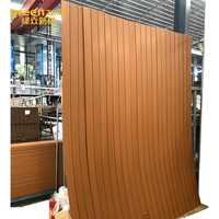 Panneaux muraux en bois-plastique pour la décoration extérieure de jardins, hôtels et villas, façades extérieures, résistance à l'humidité