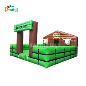 18 'x 18' Cowboy equilibrio sfida Rodeo giro toro meccanico gonfiabile per giovani e adulti feste di carnevale - Product Image 4