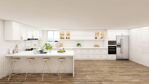 Meubles de cuisine en bois Zofa, conception gratuite pendant 48 heures, contreplaqué, MDF, armoire de cuisine, îlot de rangement, armoire de cuisine, fabrication en Chine - Product Image 2