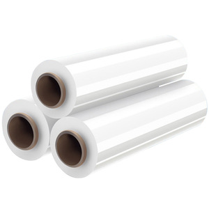 Film étirable transparent 50 cm de large, haute résistance à la traction, usage industriel, film d'emballage pour machine et carton - Product Image 1