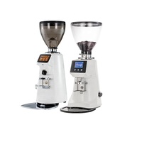 Moulin à café électrique commercial Baiwin, grande capacité, panneau numérique, lame plate de 64 mm, acier inoxydable, pour expresso