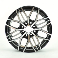 Jantes en alliage d'aluminium 7004 de haute qualité, 4, 5 ou 8 trous, 14, 15, 16 pouces, noires, usinées, design maillé, pour voitures - Vente chaude