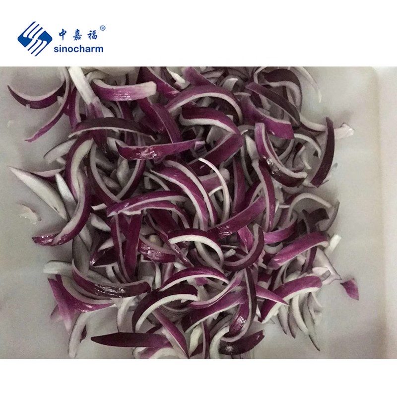 Sinocharm Замороженные овощи, красный лук, желтый лук, очищенный замороженный свежий лук на продажу