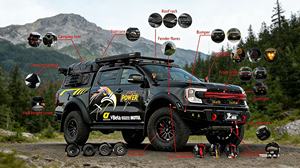 Camionnette avec réservoir de carburant de 80 L, consommation économique de 9,9 L/100 km et éclairage LED avant, au toit et arrière, idéale pour les expéditions longue distance - Product Image 6