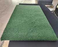Tapis d'entraînement de golf pour simulateur de driving range intérieur/extérieur avec couche de gazon de 40 mm, coussin EVA de 10 mm, 1500x1500 mm, pour l'entraînement du swing sur gazon synthétique