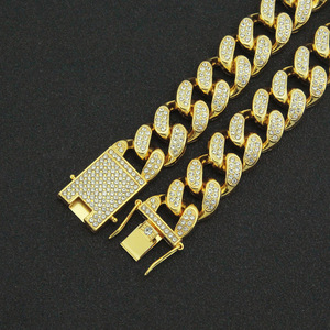 Trendy Man Style <b>Set</b> <b>Bracelet</b> Cuban Chain <b>Bracelet</b> Domineering and Cool Full Wide <b>Bracelet</b> Jewelry Tanjing - Product Image 3