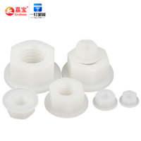Écrous à bride hexagonale en Nylon noir/blanc écrou en plastique M3 M4 M5 M6 M8 M10 écrou/DIN6923
