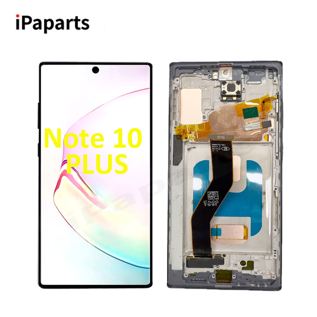Factory Wholesaler Original OLED Display Lcd for Samsung Galaxy Note 10 Plus Lcd Screen With Frame