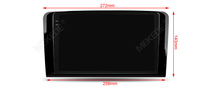 MEKEDE 8+128GB Commande vocale Android 8 cœurs 2.5D IPS DSP 2 Din Autoradio pour Benz Ml Gl W164 ML350 ML500 GL320 X164 ML280 GL350