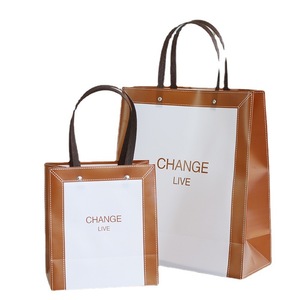 High Appearance Level Reusable Vintage Clothing Store <b>Dresses</b> Haute Couture With Frosted Transparent Tote <b>Bags</b> Vietnam Export - Product Image 1