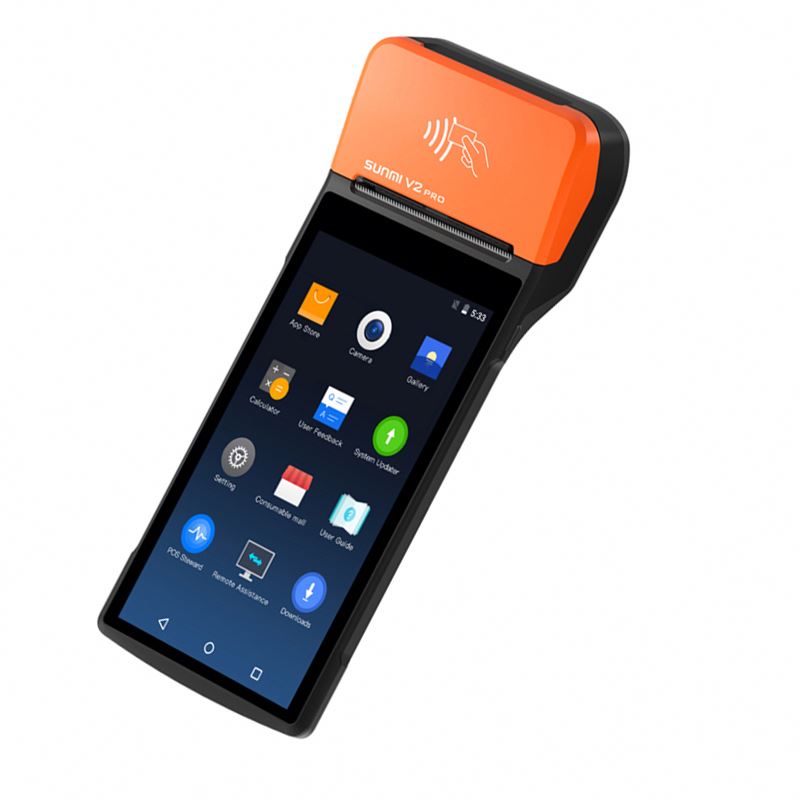 4 G Android портативный pos-терминал с nfc-устройством для чтения банковских карт SUNMI V2 V2 PRO Аккумулятор