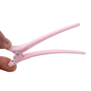 Pinzas de plástico para el cabello de 12 cm, pinzas multifuncionales de colores para uso diario, color rosa, blanco, verde, color sólido - Product Image 4