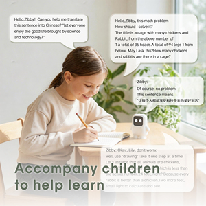 Zibby <span class=keywords><strong>Robot</strong></span> Intelligente 4G con Chatbot AI |   Giocattoli Educativi AI per Bambini con Schermo Touch, Wi-Fi, ChatGPT, Scheda SIM e Servizio OEM - Product Image 2