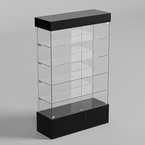 珠宝展示柜玻璃展示柜/壁木和玻璃展示柜设计/铝制带发光二极管玻璃展示柜 - Product Image 5