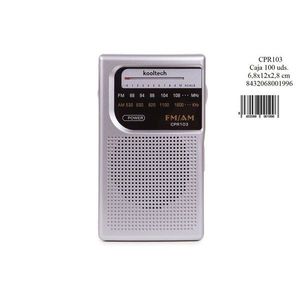 Kooltech FM AM Radio Portable Stereo <b>Mini</b> Receiver With Earbuds Compact Design For Travel And Outdoor Use - Product Image 4