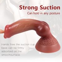 Gode réaliste en forme de chien en silicone avec ventouse énorme jouet sexuel adulte et masseur de Prostate pour les femmes gros godemichet Anal