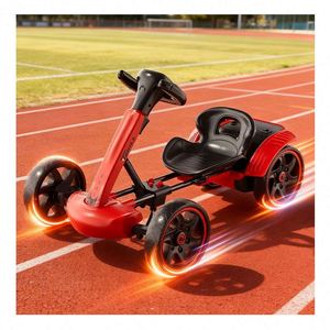 รถบังคับเด็กแบบเสริมแรงพร้อมบลูทูธ ไฟสีแดง โหมดสปอยเลอร์ท้าย แบตเตอรี่ 6V4.5 มอเตอร์เดี่ยว 380 รองรับการใช้งาน - Product Image 1