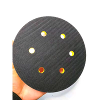 Plaque de support de ponçage à crochets et boucles de 6 pouces à 6 trous, tampon de polissage abrasif pour le travail du bois, disque de ponçage adapté aux ponceuses pneumatiques