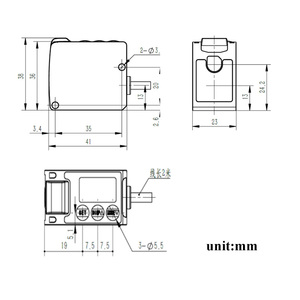 <span class=keywords><strong>Sensor</strong></span> de Distancia Láser de 4-20 mA para Monitoreo de Posición, Rango de 0.05-5 m, Opciones de Salida NPN/PNP - Product Image 5