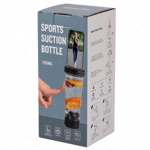 Plastic Self Stirring Mixing <b>Shaker</b> Cup Outdoor Sports Magnetic Phone Holder Water <b>Bottle</b> - Product Image 6