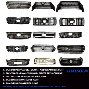 LUXESOEM para <span class=keywords><strong>Toyota</strong></span> <span class=keywords><strong>FJ</strong></span> <span class=keywords><strong>CRUISER</strong></span> ABS radiador rejilla cuerpo partes Facelift parachoques rejilla coche parrillas todoterreno 2007-2020 - Product Image 3
