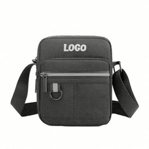 Bolso Bandolera Pequeño de Lona Personalizable de Fábrica, Estilo Simple, para Teléfono Celular y Monedas - Product Image 1