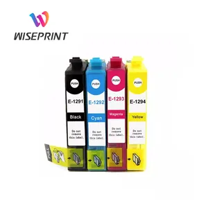 Wiseprint ตลับหมึกสีพรีเมี่ยม,T1291 T1292 T1293 T1294 SX230สำหรับ Epson Stylus SX235W SX420W SX425W เครื่องพิมพ์