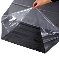 Sac d'emballage en plastique LDPE transparent avec soufflet latéral et thermoscellage pour doublure de boîte en carton