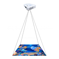 Jeux de projecteur interactifs 3D tout-en-un, aire de jeux intérieure souple, jeux muraux interactifs pour enfants, mur interactif