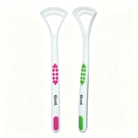 Brosse à Langue Triple Couleur avec Manche Antidérapant – Nettoyant Buccal pour une Haleine Fraîche – Grattoir à Langue