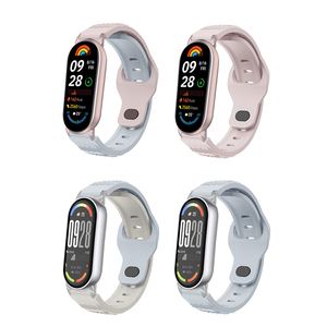 <span class=keywords><strong>Bracelet</strong></span> Sport pour Xiaomi Mi Smart Band 8 9 10 Édition Céramique, Style Grain de Riz, Léger, en Silicone, à Libération Rapide - Product Image 3