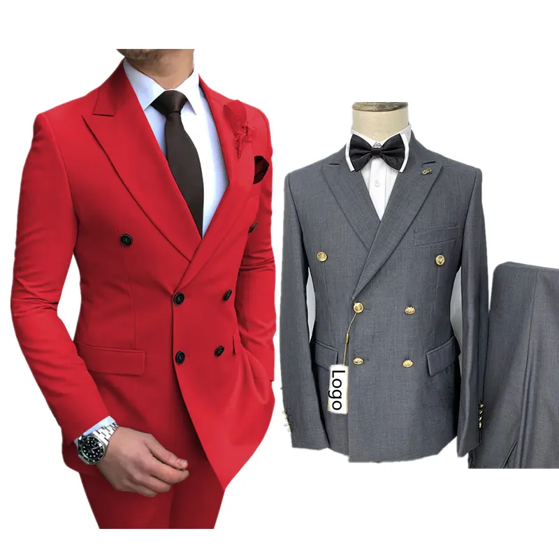 Custom Italy Formal Blazers Party Wear Slim Fit 3 Piece Formal Suit Gentlemen Professional Male Plus Size Wedding Men'S Suits